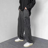 Aidase Baggy Jeans Trousers Male Denim Pants Black Wide Leg Pants Men's Jeans Loose Casual Korean Streetwear Hip Hop Harajuku aidase-shop