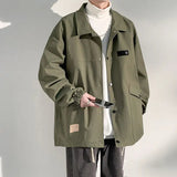 AIDASE  -  Japanese Style Workwear Jacket Men Spring Autumn Trendy Loose Coat aidase-shop