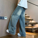 AIDASE  -  American Style Male Jeans Trendy Loose Casual Versatile Straight Trousers 2025 New Fashion Handsome Denim Pants 21E6610 aidase-shop