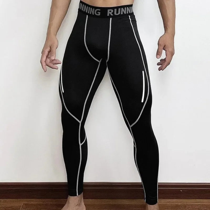 Aidase Mens Tight Compression Pants Quick Dry Fit Sportswear Running Tights Men Legging Fitness Training Sexy Sport Gym Leggings aidase-shop