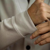 AIDASE  -  European Large V-neck Work Jacket Men's Twill Texture Elastic Long-sleeved Sweatshirt Cardigan Casual Commuting aidase-shop