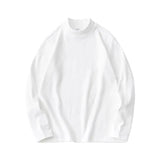 AIDASE  -  Autumn and Winter Men's Long Sleeve T-shirt with Half High Neck Underlay Loose Inner Layer Comfortable Versatile Top aidase-shop