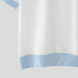 AIDASE  -  Men Shirt Patchwork Lapel Zipper Short Sleeve Summer Male Tops Streetwear Shirts 2025 Fashion Casual Men Clothing S-5XL aidase-shop