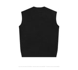 Vintage Pullovers Sweaters Women loose Harajuku Hole Sweaters Fashion Goth Casual Loose sleeveless Knitwear top vest Y2k Clothes aidase-shop