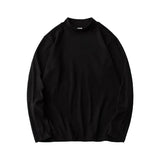 AIDASE  -  Autumn and Winter Men's Long Sleeve T-shirt with Half High Neck Underlay Loose Inner Layer Comfortable Versatile Top aidase-shop