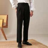 Aidase 2024 Italian Naples Casual Suit Pants Men's Straight Fit Business Pants Men's Social Trousers Office-trouser Retro Gentlemen's aidase-shop