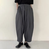Aidase New Japanese Straight Pants For Men Street Loose All-match Carrot Pantalones Casual Trousers Neutral Nine-point Wide-leg Pants