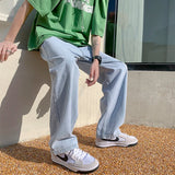 Aidase 4 Colors Baggy Jeans Men Fashion Casual Wide Leg Jeans Men Streetwear Loose Hip Hop Straight Denim Pants Mens Trousers S-2XL aidase-shop