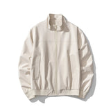 AIDASE  -  Trendy Simple Men's Jacket Solid Color Stand Collar Long Sleeve Men Coats Summer New Zipper Handsome Menswear Tide 21E6595