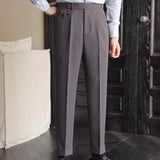 Aidase High Quality Trousers Pant For Man 2023 Office Trouser Men Business Casual Pant British Social Club Outfits Pantalones Hombre aidase-shop