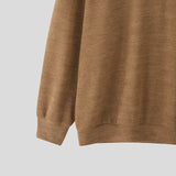 AIDASE  -  Men Sweater Autumn Solid Color Knitted V Neck Long Sleeve Male Pullovers Streetwear 2025 Fashion Casual Men Clothing aidase-shop