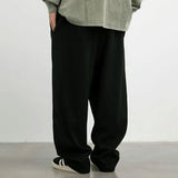 Aidase Men Twill Basic Casual Straight Pants Genderless Japanese Fashion Trend Simple Solid Color Comfortable Loose Trousers Unisex aidase-shop