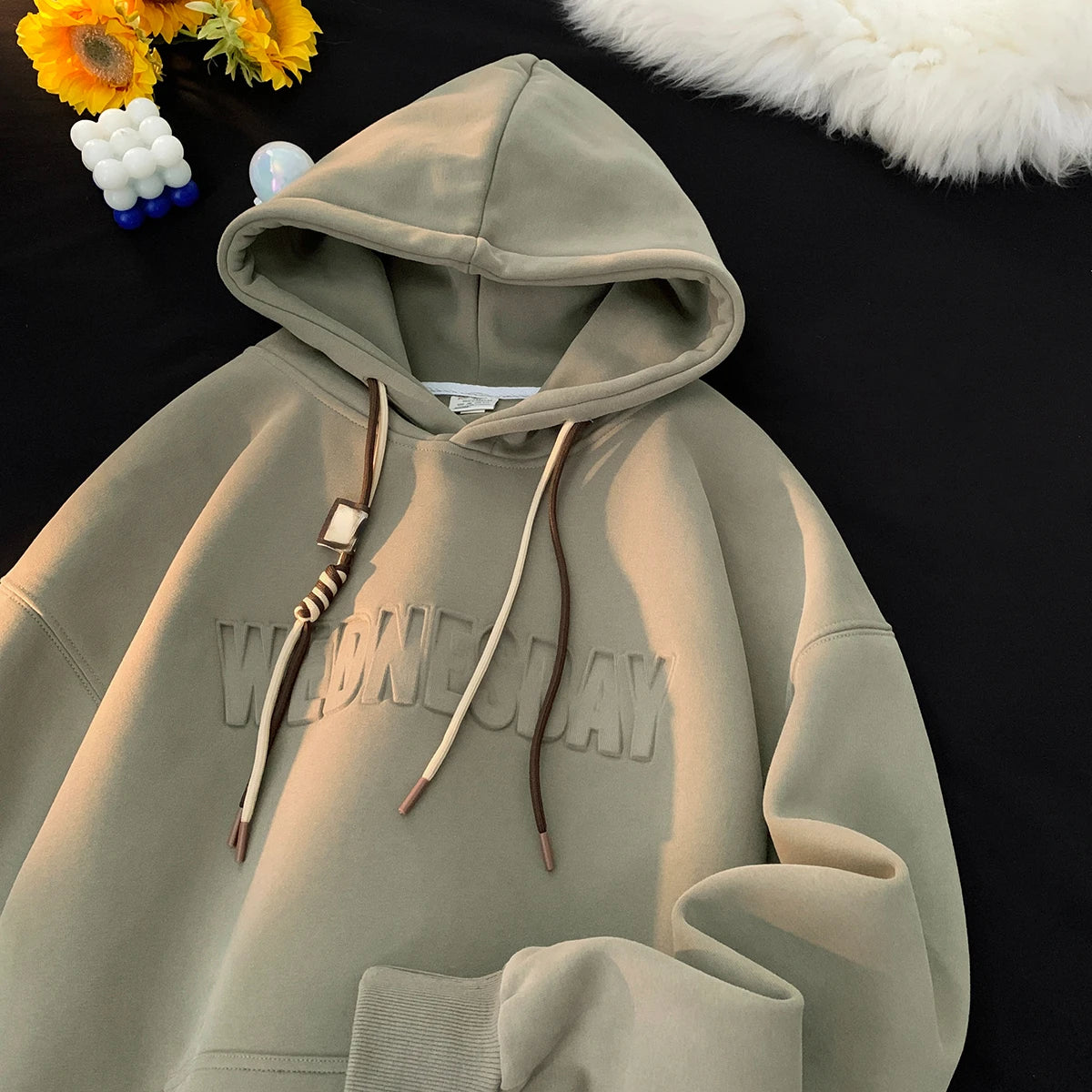 Aidase men's winter fashion Letters Casual Hooded Sweatshirt Basic Colours Drawstring Clash Hoodie Loose Comfortable Men Women Hoodies aidase-shop