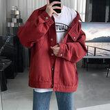 Aidase Mens Jeans Jackets And Coats Single Breasted Korean Version Slim Fit Denim Outwear M-3XL aidase-shop