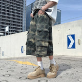 AIDASE  -  Camouflage Men's Cargo Shorts American Style Summer Pocket Design Loose Straight Wide-Leg Pants Fashion Menswear 21E6809 aidase-shop