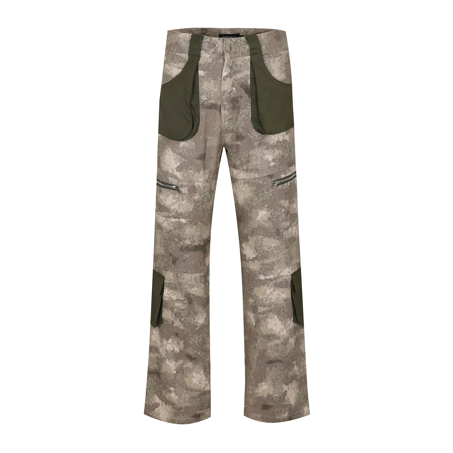 Aidase Vintage Camouflage Denim jean Street Wear Functioncan Patches Casual Jeans Pants Mens Baggy straight Leg Camou Jeans Overalls aidase-shop