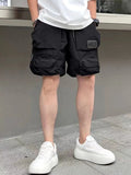 Aidase Short Pants for Men Loose Green Baggy Wide Mens Cargo Shorts Multi Pocket Comfortable Big and Tall Nylon Jorts Clothing Harajuku aidase-shop