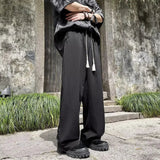 AIDASE  -  Retro-style Fashionable Chinese Casual Men's Summer Loose Straight-leg High-end Drape Wide-leg Pants aidase-shop