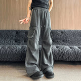 AIDASE  -  Men's Large Pocket Sweatpants Autumn New Versatile American Style Loose Casual Drawstring Trousers Fashion Clothes 21E6988 aidase-shop