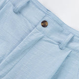 AIDASE  -  Vintage Loose Straight Linen Pants Men Daily Casual Linen Breathable Trousers 2025 Spring Summer Stylish Mens Striped Trousers aidase-shop