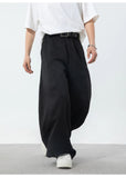 AIDASE  -  Men's Spring Summer New Pleated Design Curved Pants aidase-shop