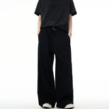 AIDASE  -  American Fashion Brand High-end Draped Trousers for Men and Women Retro Belt Loose Versatile Straight Casual Pants aidase-shop