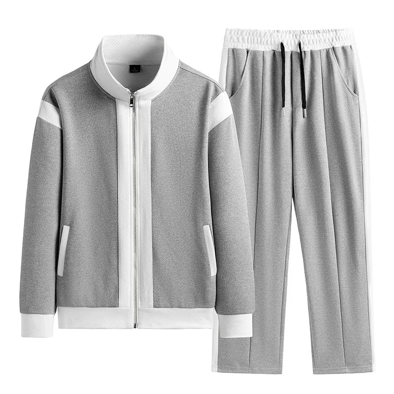 Aidase 2024 Baseball Korean Sportswear Suit Men's Jacket and Trousers Two-piece Jogging Running Sets Fashion Top Quality Tracksuit aidase-shop