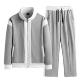Aidase 2024 Baseball Korean Sportswear Suit Men's Jacket and Trousers Two-piece Jogging Running Sets Fashion Top Quality Tracksuit aidase-shop