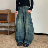 AIDASE  -  American Style Male Washed Jeans Large Pocket Design Loose Wide-Leg Scimitar Long Pants 2025 New Fashion Menswear 21E6838 aidase-shop