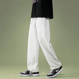 AIDASE  -  Linen Pants Men's Casual Pants Summer Thin Trendy Brand Loose Versatile Sport Straight-leg Cargo Pants aidase-shop