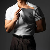 AIDASE  -  Men's Solid Color Side Zipper Short-Sleeved Sports Gym T-Shirt American Retro Fashion Trend Casual Loose Breathable Men's Tops