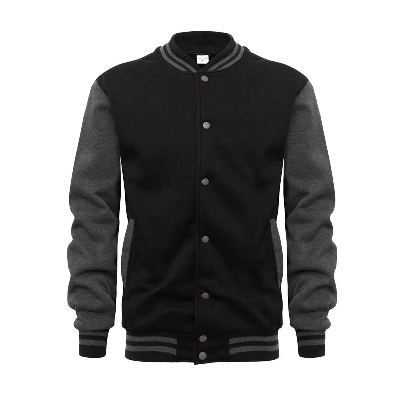 AIDASE  -  Spring Autumn Men's Pilot Bomber Couple Baseball Jacket University Varsity Solid Color Casual Korean Clothes aidase-shop