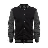 AIDASE  -  Spring Autumn Men's Pilot Bomber Couple Baseball Jacket University Varsity Solid Color Casual Korean Clothes aidase-shop