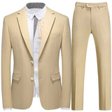 Aidase Fashion New Men Leisure Boutique Business Plaid Striped Suit Vest Pants 3 Pcs Set Casual Dress Blazers Jacket Coat Trosers aidase-shop