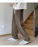 AIDASE  -  Men's Spring and Summer High Street Drooping Sports Sweatpants Trendy Brand Men and Women Straight Versatile Casual Trousers Men aidase-shop