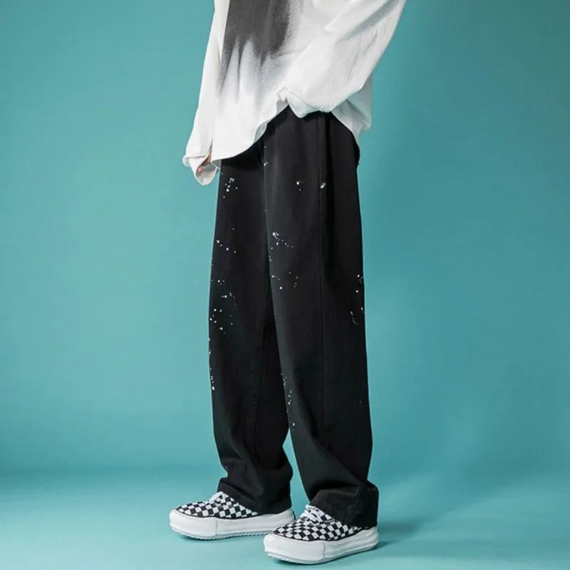 AIDASE  -  Men's Clothing Spring Summer New Arrival Fashionable Casual Versatile Loose Fit Slim Straight Leg Long Pants Comfortable aidase-shop