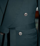 Aidase Modern Men's Suit 2 Pieces Blazer Pants One Button Sheer Lapel With Belt Business Slim Fit Formal Wedding Groom Costume Homme aidase-shop