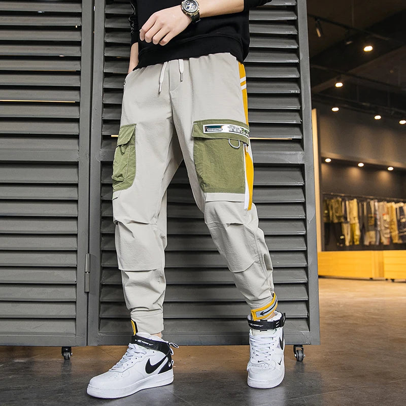 Aidase New Fashion Streetwear Men's Multi Pockets Cargo Harem Pants Hip Hop Casual Male Joggers Trousers Harajuku Men Pants aidase-shop