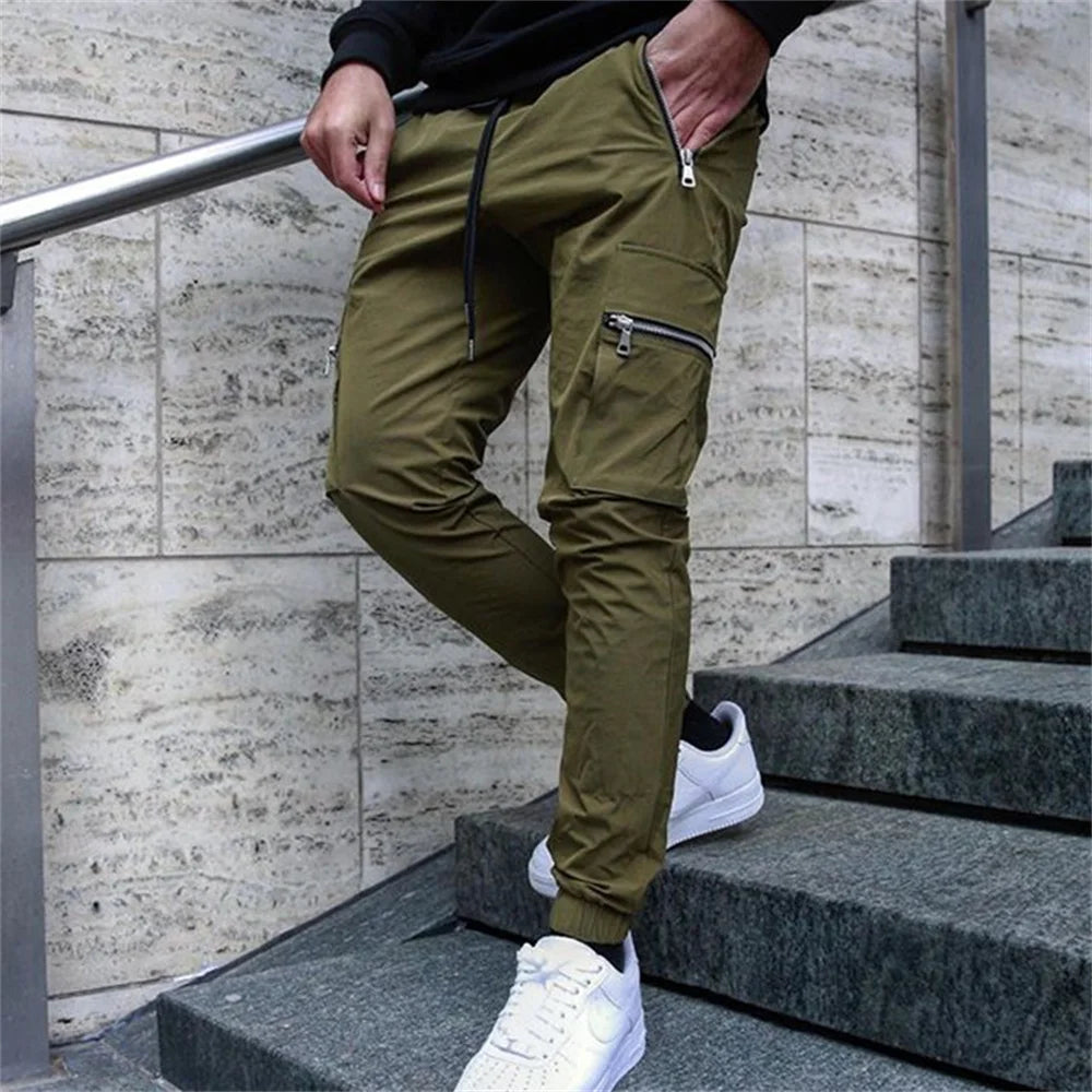 Aidase Casual Cargo Pants Men Hip Hop Streetwear Jogger Pant Fashion Trousers Multi-Pocket Casual Joggers Sweatpants Men Pants aidase-shop