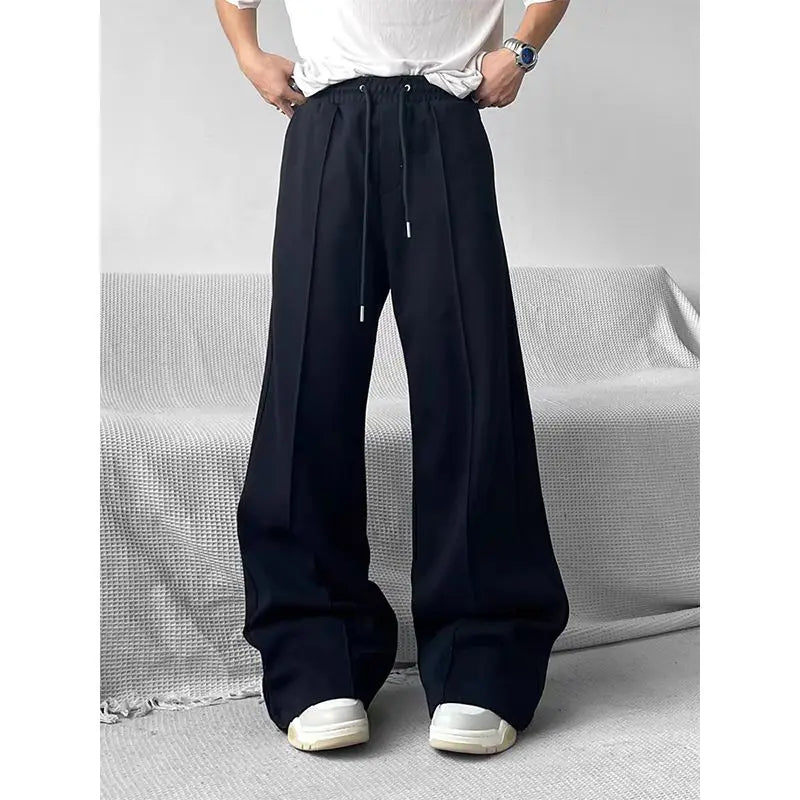 Aidase Wide Leg Sweatpants Men Oversize Gray Sports Pants Sportswear Casual Trousers Male Loose Korean Streetwear Hip Hop aidase-shop