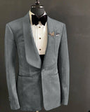 Aidase Fashion Mens Suits Flannel Two-Piece Suit Vintage Business Jacket And Pants Custom Made Velvet Wedding Tuxedos New Hot In Winter aidase-shop