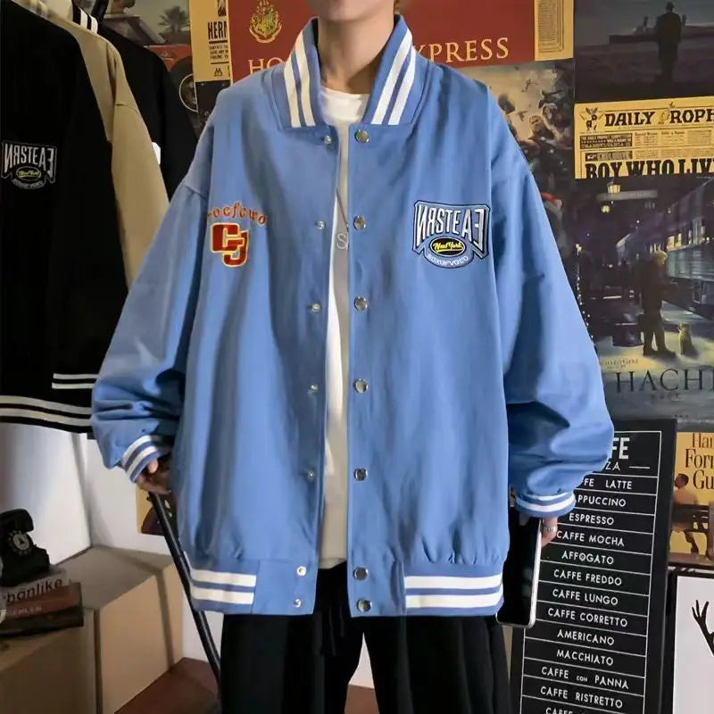 AIDASE  -  Japanese Style Workwear Jacket Men Spring Autumn Trendy Loose Coat aidase-shop