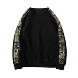 =Aidase men's winter fashion Retro Sweatshirt Sleeve Embroidery Patchwork Trendy Sweatshirt Men Women Loose Active Sweatshirt Long Sleeve Casual Tops aidase-shop