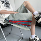 Aidase Men's Denim Casual Shorts Zippers Style All-match Trend Jeans Summer Unisex Cargo Streetwear aidase-shop