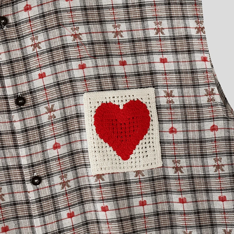 AIDASE  -  Men Shirt Plaid Patchwork Lapel Sleeveless Loose Male Shirts Summer Cotton Steetwear 2025 Casual Men Clothing Vacation aidase-shop