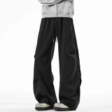 AIDASE  -  High Waist Men Sports Pants American Style Loose Draped Straight Wide Leg Casual Drawstring Trousers Autumn New 21E7679 aidase-shop
