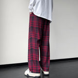 Aidase New Men's Jogger Plaid Sweatpants Men Harajuku Oversized Streetwear Y2k Hip Hop Wide Leg Baggy Harem Long Trousers Cargo Pants aidase-shop