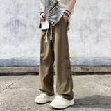 AIDASE  -  Retro-style Fashionable Chinese Casual Men's Summer Loose Straight-leg High-end Drape Wide-leg Pants aidase-shop