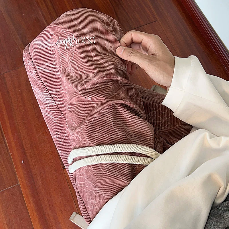 Aidase Autumn Corduroy Pants Men Fashion Retro Casual Pants Men Streetwear Hip-hop Loose Wide Leg Pants Mens Trousers Large Size 5XL aidase-shop