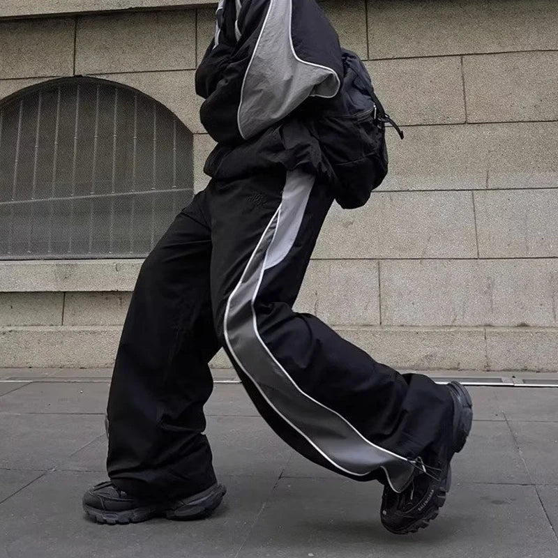 Aidase Men'S Y2K Clothes Tracksuits Loose Wide Leg Cargo Jogging Track Pants Couple Korean Fashion Clothing Sweatpants Techwear Women aidase-shop